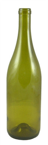 750ml Antique Green Burgundy Style Bottle Punted