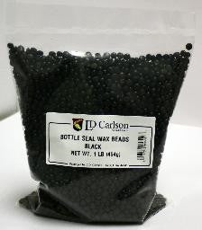 Black - Bottle Seal Wax Beads 1 LB