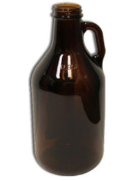 1/4 Gallon Glass Amber Jug - 32 Ounce