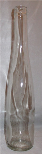 375ml Clear Renana Style Burg Bottle - Cork Finish 24/case
