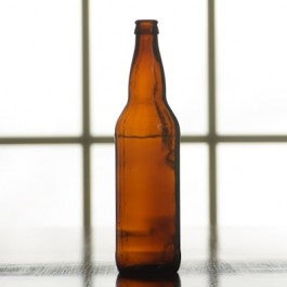 22 oz Amber Beer Bottle