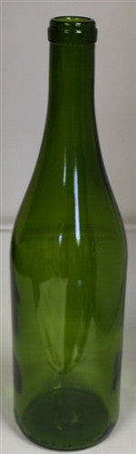 750ml Champagne Green Flat Bottom - Burgundy Bottle
