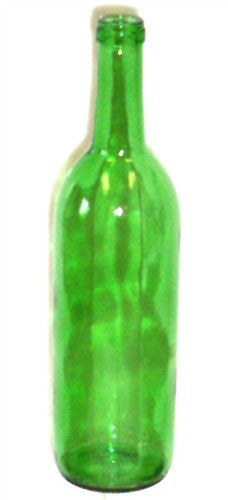 750ml Champagne Green Optima Bordeaux Flat Bottom