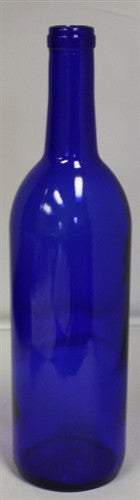 750ml Bordeaux Cobalt Blue Bottle
