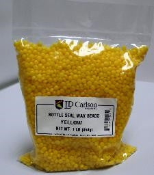 Yellow - Bottle Seal Wax Beads 1 LB