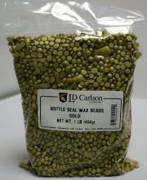 Gold - Bottle Seal Wax Beads 1 LB