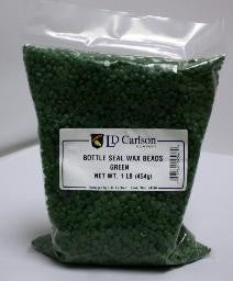 Green - Bottle Seal Wax Beads 1 LB