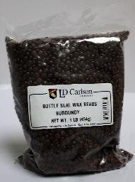 Burgundy - Bottle Seal Wax Beads 1 LB