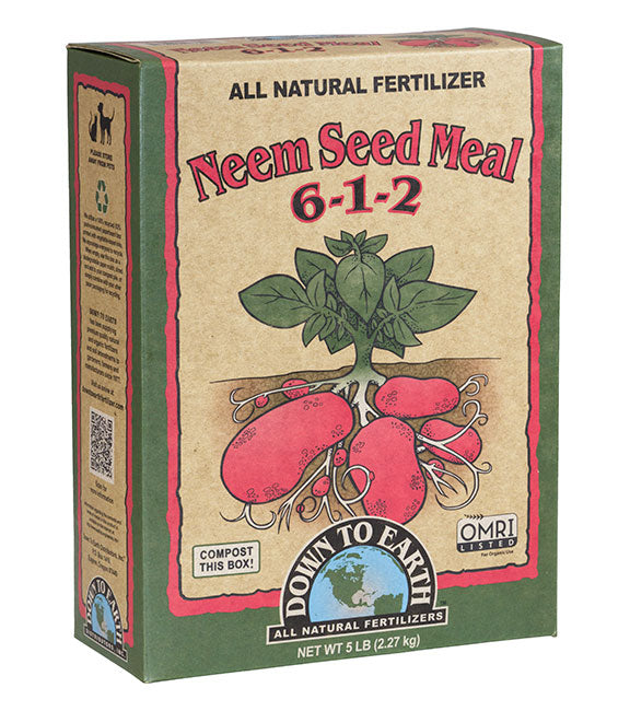 Down To Earth Neem Seed Meal 6-1-2 Natural Fertilizer